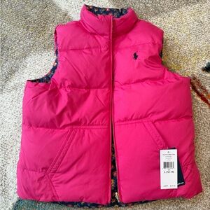 Ralph Lauren Fuchsia Puffer Vest (size 12-14)